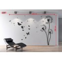 Wall sticker pattern dandelions no. 2297