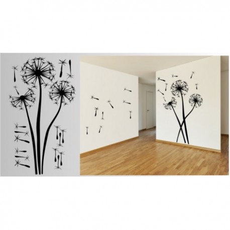 Wall sticker pattern dandelions no. 8