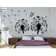 Wall sticker pattern dandelions no. 34