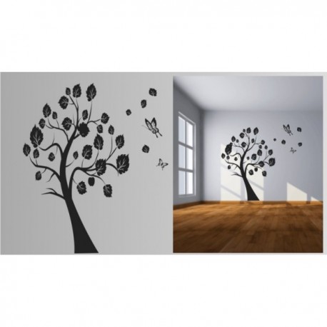 Wall sticker pattern tree no. D36