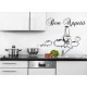 Wall sticker pattern no. kitchen 1240